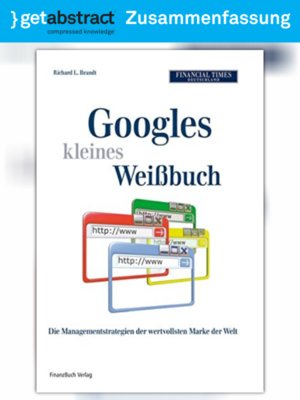 cover image of Googles kleines Weißbuch (Zusammenfassung)